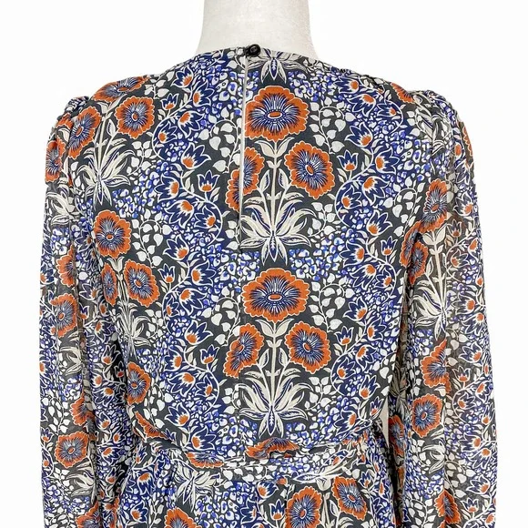 Walter Baker Dress Melissa Navy Pansy Size Small - Picture 10 of 13